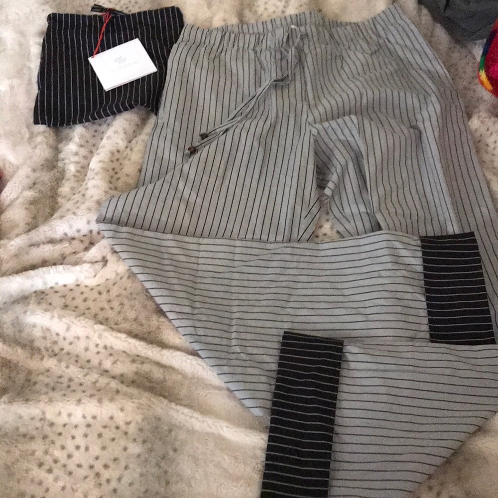 PUNJAMMIES by SUDARA XL. NEW WITH TAGS. STRIPED